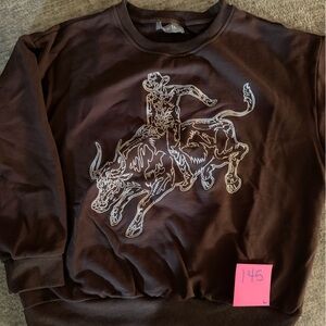Rodeo Cowboy Brown Sweatshirt